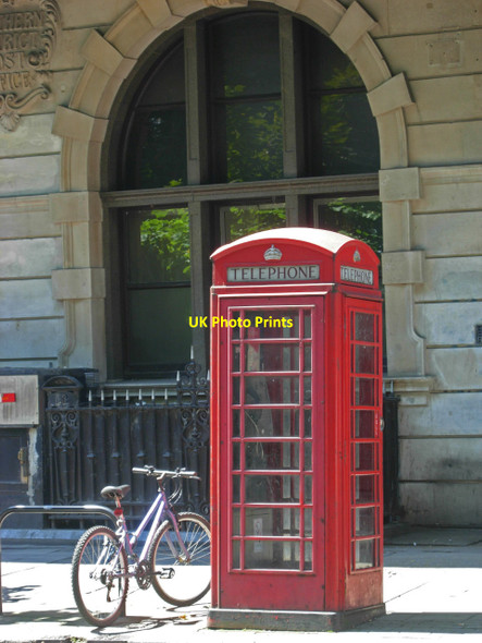 Photo 6"x4" Telephone box - Upper Street, Islington London c2014