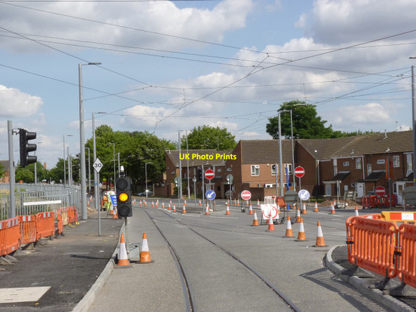 Photo 6"x4" Meadows Way tramway junction West Bridgford c2014