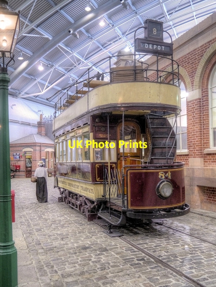 Photo 6"x4" Electric Tram at Milestones Museum Basingstoke c2014