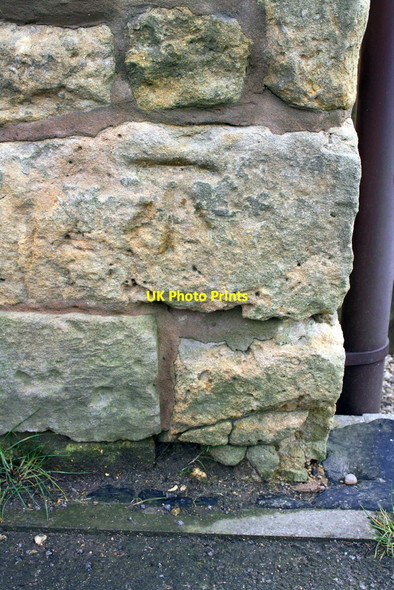 Photo 6"x4" Benchmark on Goadby Road building Waltham on the Wolds c2014