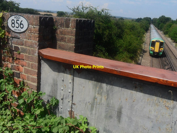 Photo 6"x4" Bridge over the Oxted Line at Chellows Lane Crowhurst\/TQ3947 c2014