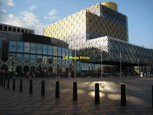 Photo 6"x4" Birmingham REP and new library Lee Bank c2014