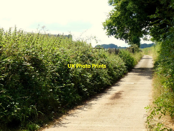 Photo 6"x4" Concrete farm track Hill Gate c2014