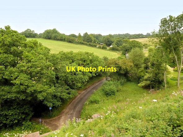 Photo 6"x4" View from the Watercress Line, Grosvenor Road Soldridge c2014