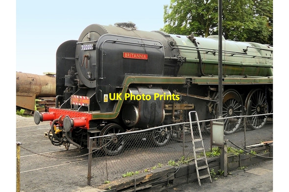 Photo 6"x4" Britannia Class 70000 at Ropley Sidings, Mid-Hants Railway North Street\/SU6433 c2014