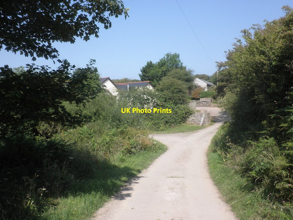 Photo 6"x4" Girt Lane Combe Martin c2014