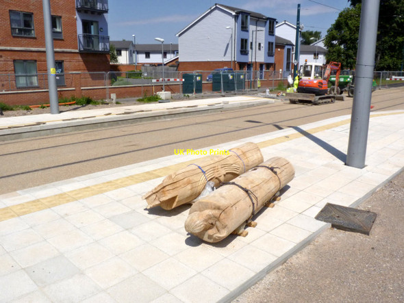 Photo 6"x4" Story poles in waiting West Bridgford c2014