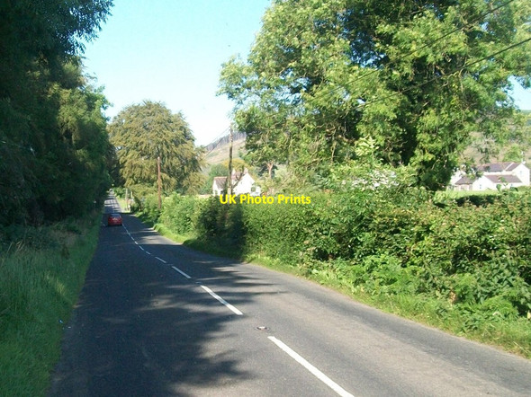 Photo 6"x4" View west along the B180 at Tower Farm, Bryansford Castlewellan c2014