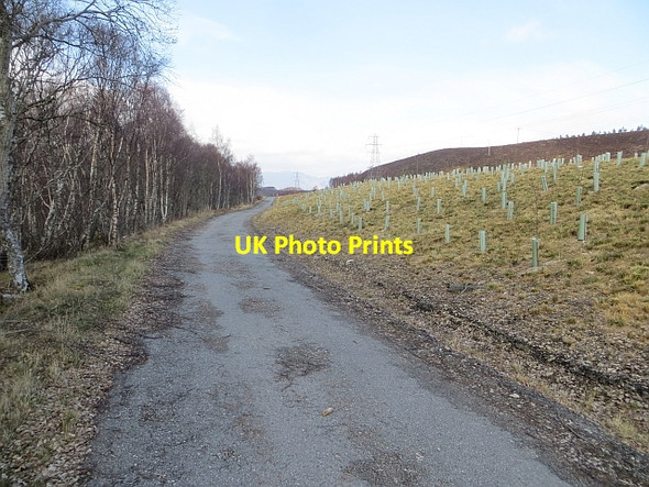 Photo 6"x4" Cycle path, Glen Truim Etteridge c2014 P1