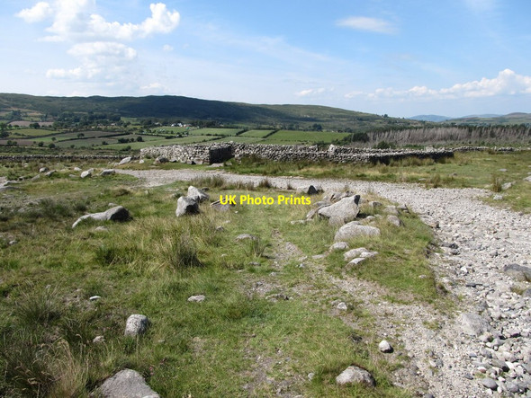 Photo 6"x4" Sheepfold alongside the Trassey Track Kilcoo c2014