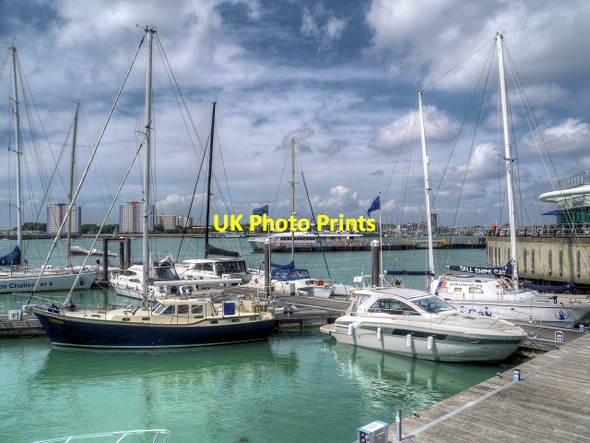 Photo 6"x4" Marina at Gunwharf Quays, Portsmouth Newtown\/SZ6199 c2014