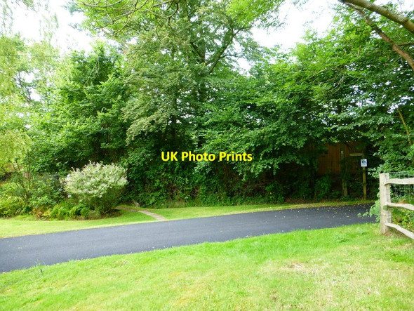 Photo 6"x4" Footpath junction at White's Farm Pirbright c2014