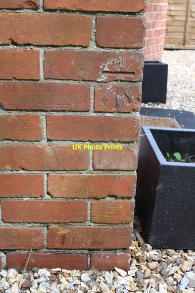 Photo 6"x4" Benchmark on #60 Stanhope Road Reading c2014