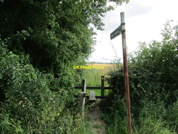 Photo 6"x4" Footpath to Shaw Lane Fenwick\/SE5916 c2014
