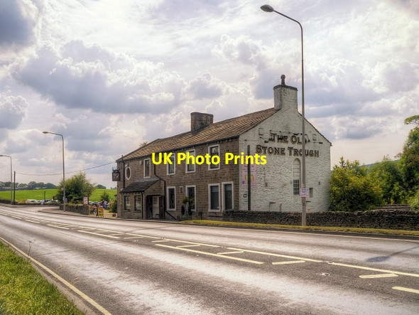 Photo 6"x4" The Old Stone Trough, Kelbrook Earby c2014