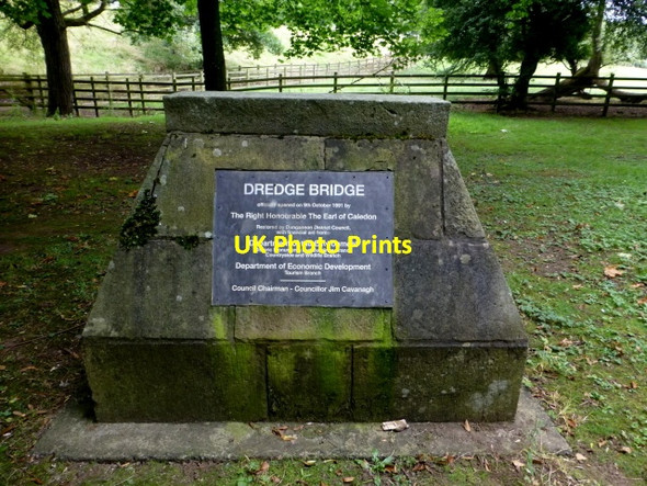 Photo 6"x4" Plaque, Dredge Bridge Caledon c2014