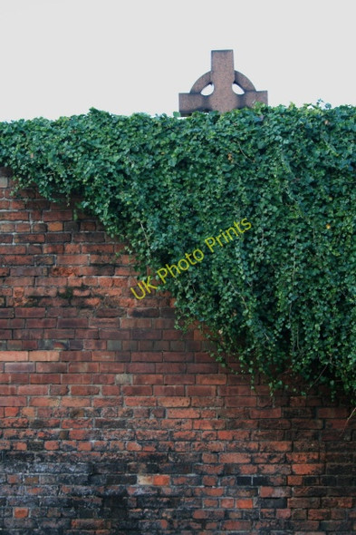 Photo 6"x4" Cemetery Wall Nottingham\/SK5641 c2008