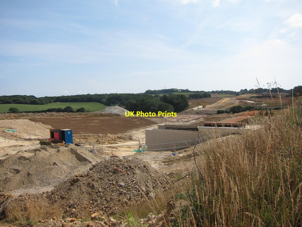 Photo 6"x4" Combe Valley Way construction near Acton Farm Bexhill c2014