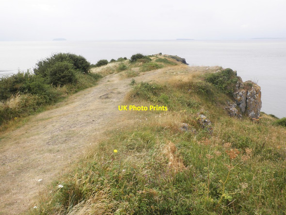 Photo 6"x4" Promontory, above Sand Bay Woodspring Priory c2014