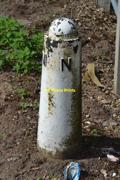 Photo 6"x4" Boundary Post Walpole Marsh c2014