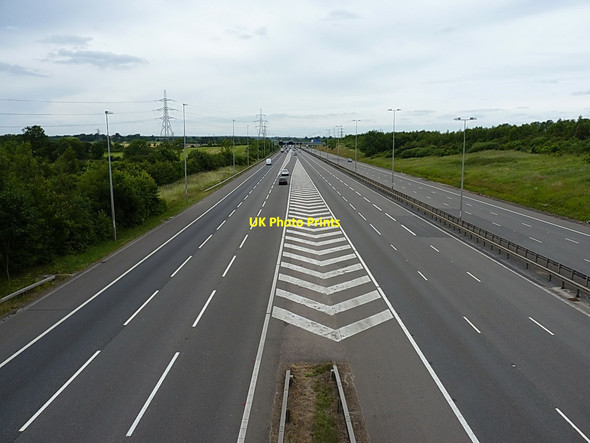 Photo 6"x4" The M42 joins the M6 Toll Chelmsley Wood c2014