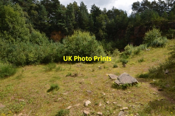 Photo 6"x4" Disused Quarry Stanton in Peak c2014