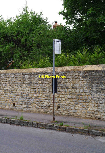 Photo 6"x4" Bus stop in Church Street, Marsh Gibbon, Bucks Marsh Gibbon c2014