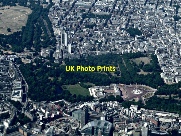 Photo 6"x4" Buckingham Palace from the air Westminster c2014
