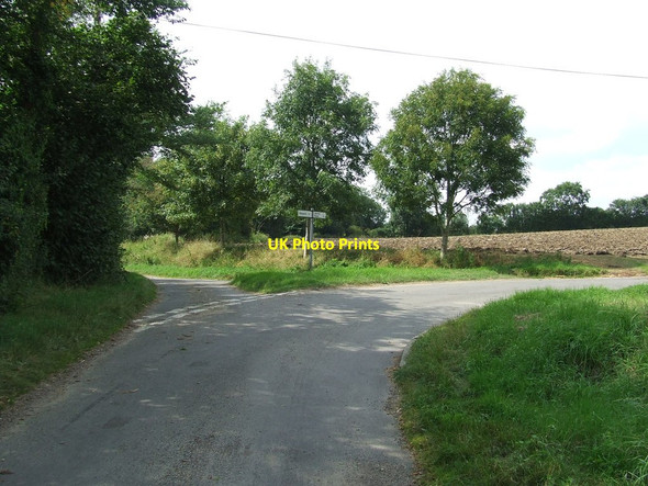 Photo 6"x4" Road Junction Spexhall c2014