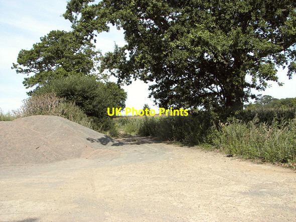 Photo 6"x4" The remains of a concreted track and hardstanding Eccles Road c2014