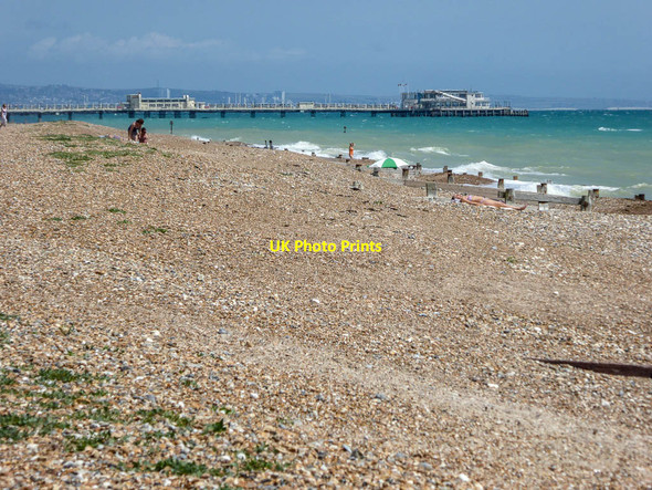 Photo 6"x4" Beach, West Worthing, Sussex Worthing\/TQ1303 c2014