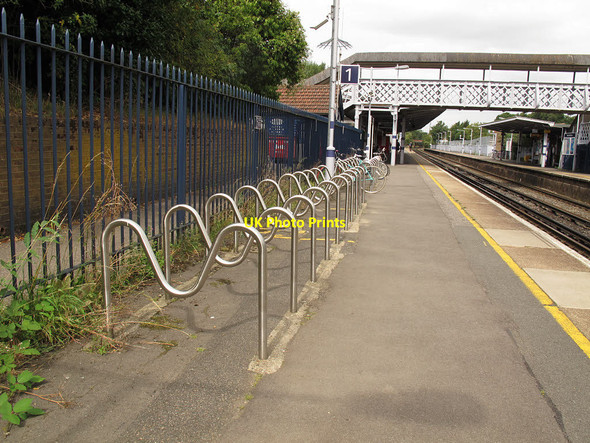 Photo 6"x4" West Wickham railway station cycle rack Park Langley c2014