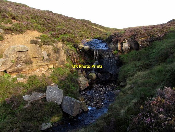 Photo 6"x4" Waterfall on Black Needle Knox Knowe c2014