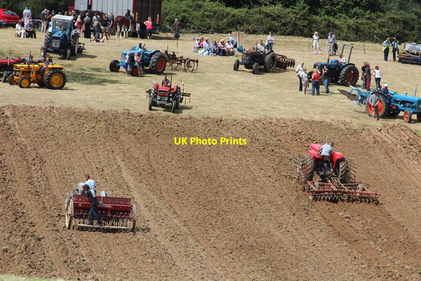 Photo 6"x4" Ploughing and discing demonstration Pestalozzi International Village c2014
