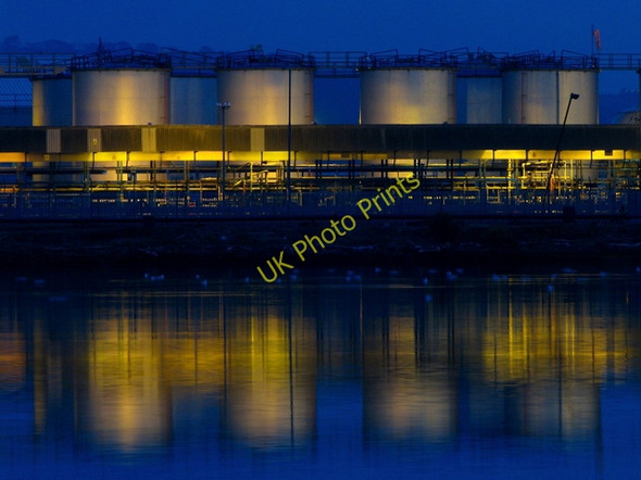 Photo 6"x4" Oil storage tanks, Belfast Belfast c2008