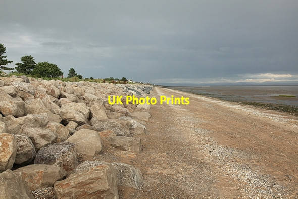Photo 6"x4" Beach and coastal defences near Rampside Rampside c2014