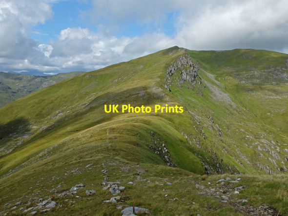 Photo 6"x4" Bealach Caol na Droma Moire Sg\u00f9rr Coire na Feinne c2014