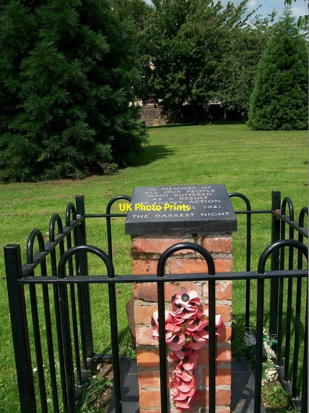 Photo 6"x4" Memorial stone to the victims of the 1941 Blitz at the Shankill Graveyard Belfast c2014