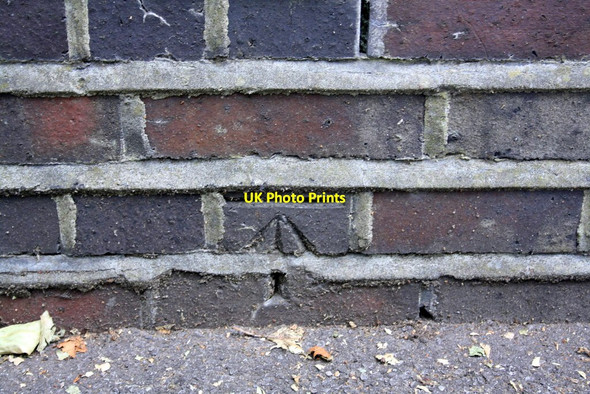 Photo 6"x4" Benchmark on Holy Brook Bridge Reading c2014