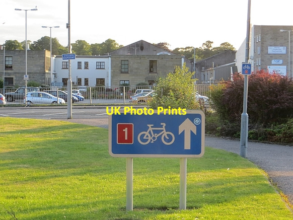 Photo 6"x4" Huge NCN1 sign Elgin c2014