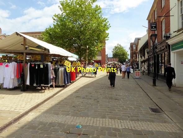 Photo 6"x4" Market Place, West Bars Chesterfield\/SK3871 c2014