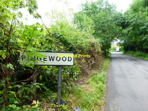 Photo 6"x4" Looking east to the end of Berrys Lane Pingewood c2014