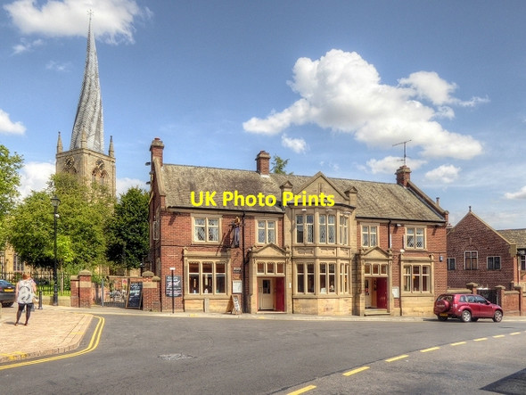 Photo 6"x4" The Crooked Spire Chesterfield\/SK3871 c2014