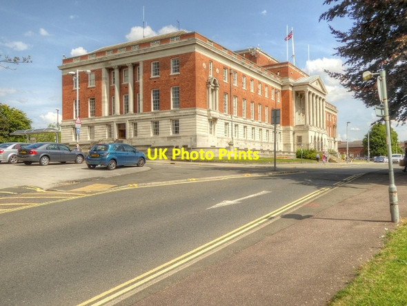 Photo 6"x4" Chesterfield Town Hall, Rose Hill Chesterfield\/SK3871 c2014