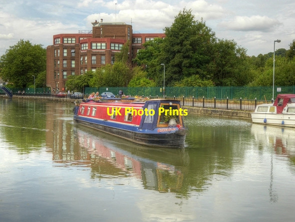 Photo 6"x4" Narrowboat on the Witham Navigation Lincoln c2014