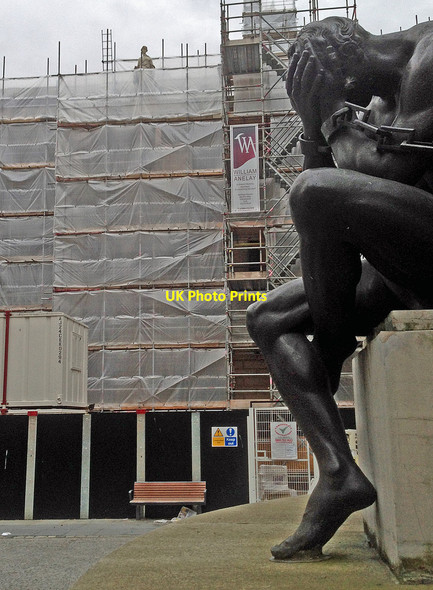 Photo 6"x4" Liverpool Town Hall swathed in scaffold and site hoarding Vauxhall\/SJ3491 c2014