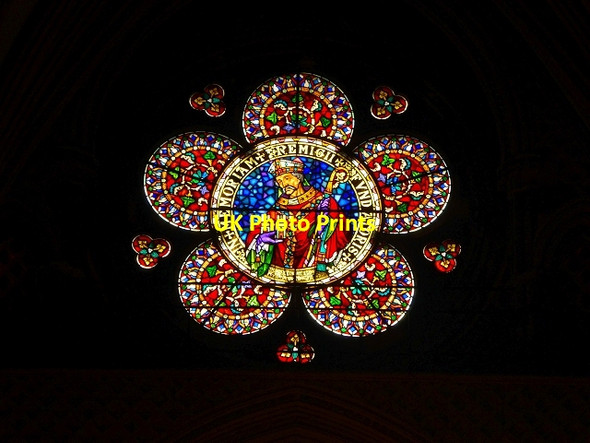 Photo 6"x4" Bishop Remigius Window, Lincoln Cathedral Lincoln c2014