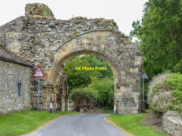 Photo 6"x4" Remains of Gatehouse near Byland Abbey, Yorkshire Byland Abbey c2014