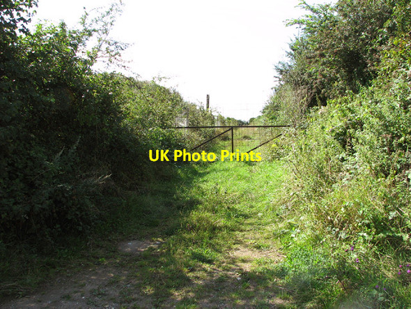 Photo 6"x4" Gated track Beccles c2014