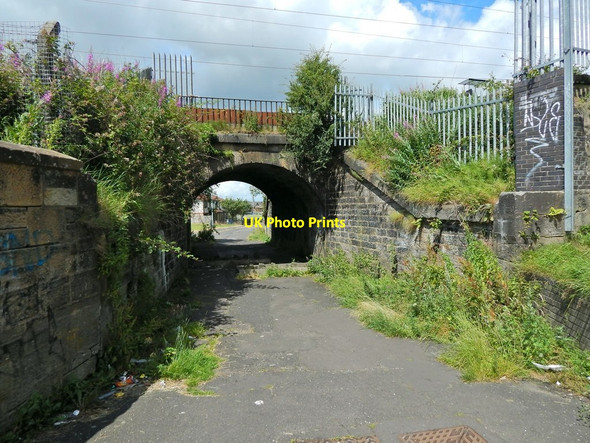 Photo 6"x4" Underpass below railway line Paisley c2014